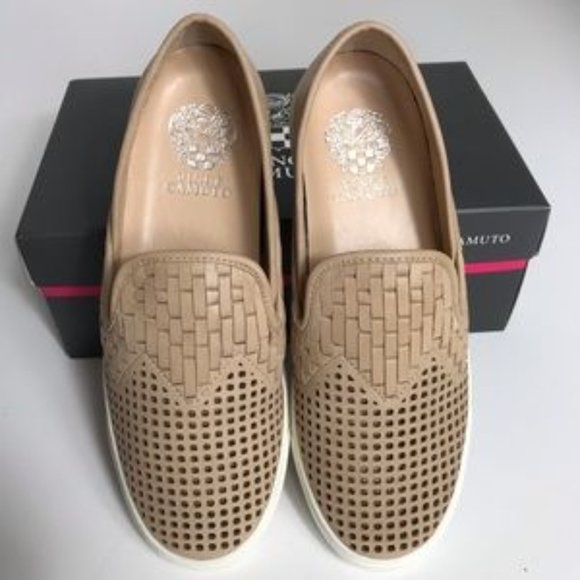Vince Camuto Bristie Suede Perforated Slip-On Shoe - Picture 6 of 8